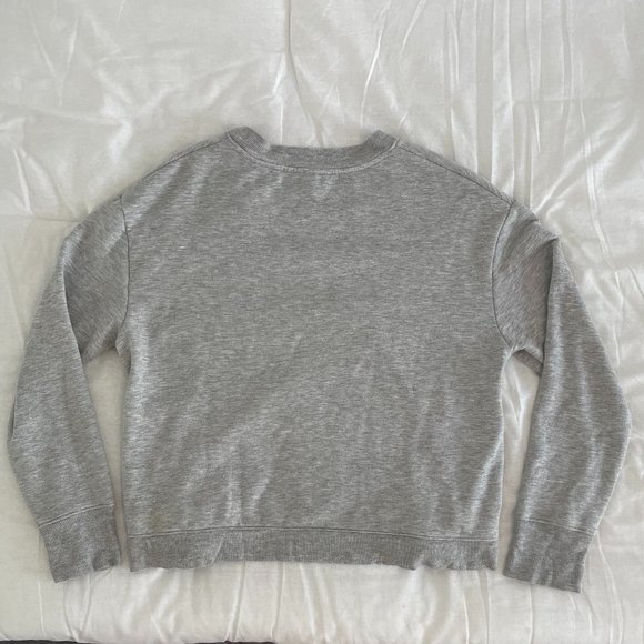 90 Degree by Reflex Grey Lace-up Sweatshirt - Picture 5 of 5